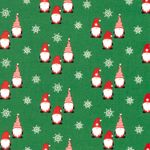 Baumwoll-Popeline - Weihnachtszwerge Grün Baumwoll-Popeline - Weihnachtszwerge Grün