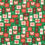 Baumwoll-Popeline - Geschenke Grün