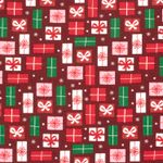 Baumwoll-Popeline - Geschenke Bordeaux