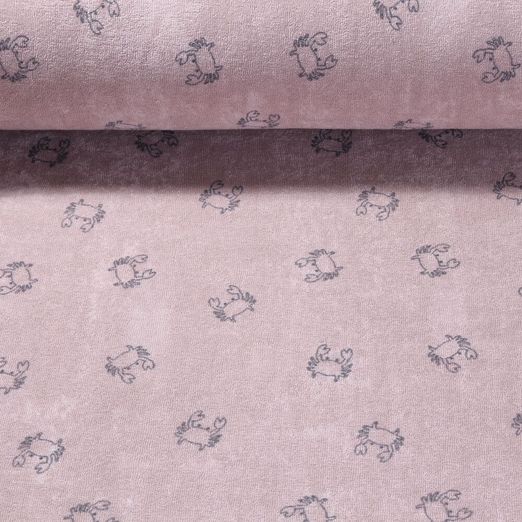 Éponge stretch - Crabes Vieux rose