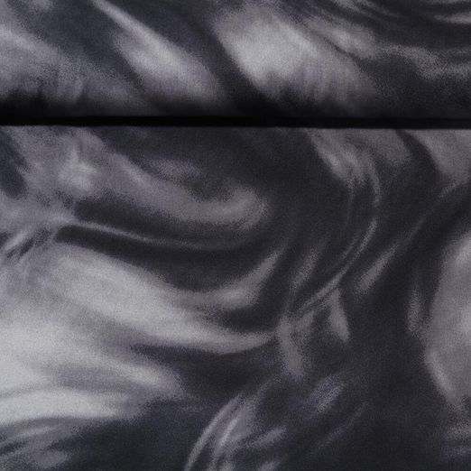 Twill de viscose - Nuages abstraits Gris