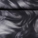 Viskose Twill - Wolken Abstrakt Grau