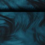 Twill de viscose - Nuages abstraits Bleu pétrole