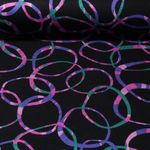 Jersey romanite - Soft Anneaux Noir Violet