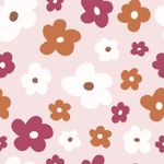 Regenjackenstoff - Aqua Protect Digitaldruck Bunte Blumen Rosa