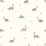 Regenjackenstoff – Aqua Protect Digitaldruck Dinos Ecru
