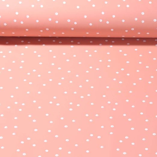 Regenjackenstoff - Aqua Protect Digitaldruck Punkte Rosa