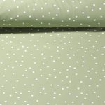 Tissu imperméable - Aqua protect Impr. digitale A pois Vert