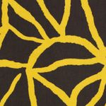 Viscose - Twill Abstrait Brun Lime
