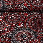 Viskose Stretch - Marrakesh Muster Rot