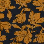 Viskose-Popeline - Blüten Navy Viskose-Popeline - Blüten Navy