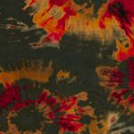 Viskose-Krepp - Batik Dunkelbraun Viskose-Krepp - Batik Dunkelbraun