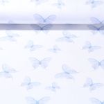 Jersey bio - Papillons en aquarelle Blanc Bleu