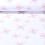 Jersey bio - Papillons en aquarelle Blanc Nude