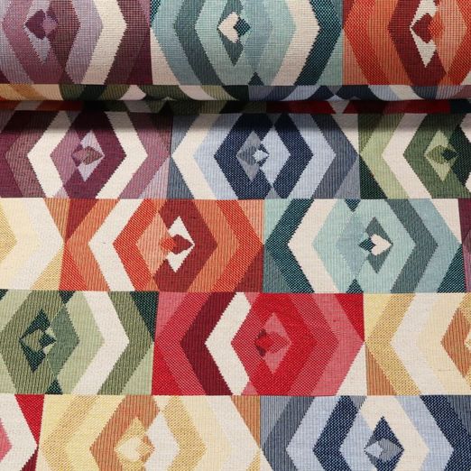 Gobelin - Losanges graphiques Multicolore