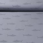 Tissu vêtement de pluie - Requins Gris
