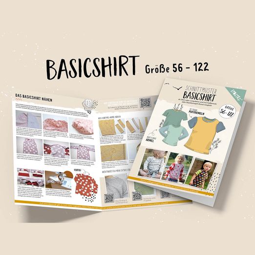 Basicshirt - Papier-Schnittmuster