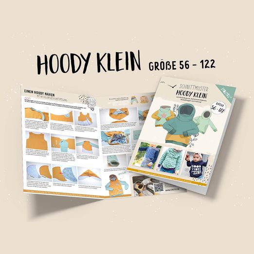 Hoody klein - Papier-Schnittmuster