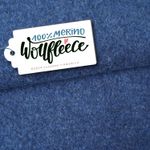 Merino fleece van biologische wol - denimblauw gemêleerd Merino fleece van biologische wol - denimblauw gemêleerd