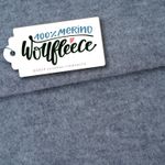 Merino Bio Wollfleece - Hamburger Liebe Grau Melange 