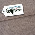 Merino Bio Wollfleece - Hamburger Liebe Mittelbraun Melange 