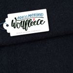 Merino Bio Wollfleece - Hamburger Liebe Schwarz Melange 