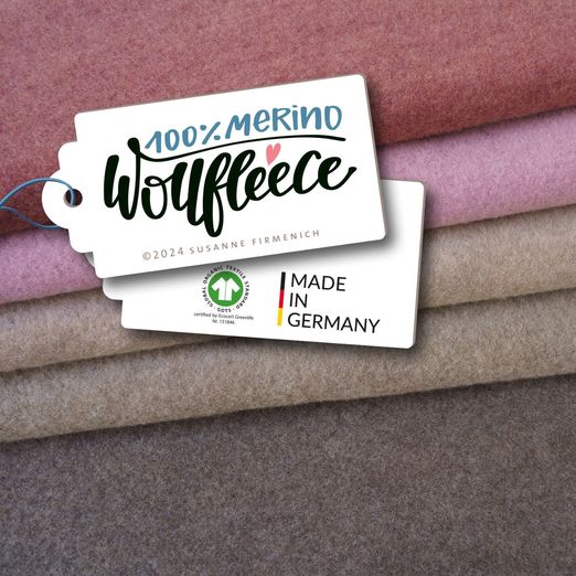 Merino Bio Wollfleece Hamburger Liebe Melange 