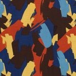 Viscose - Abstract Stone Washed Blauw Viscose - Abstract Stone Washed Blauw