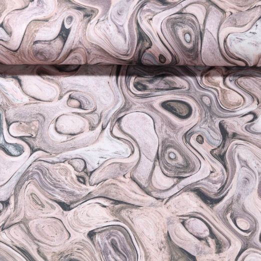 Jersey - Digitaldruck Wasserblasen Beige