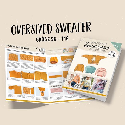 Oversized Sweater - Papier-Schnittmuster