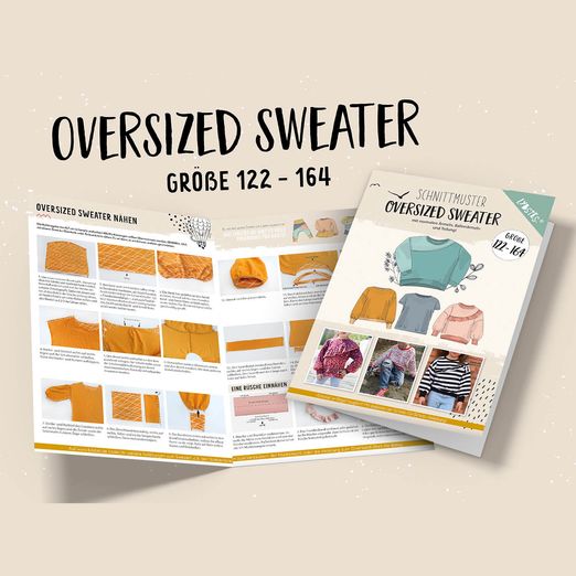 Oversized Sweater Kids - Papier-Schnittmuster