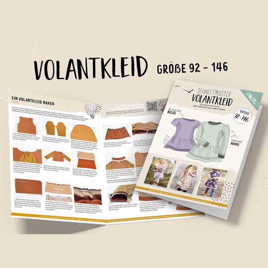 Volantkleid - Papier-Schnittmuster