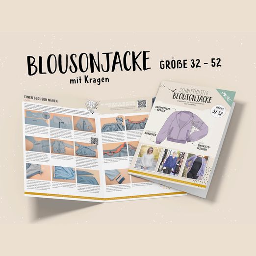 Blouson mit Kragen - Papier-Schnittmuster