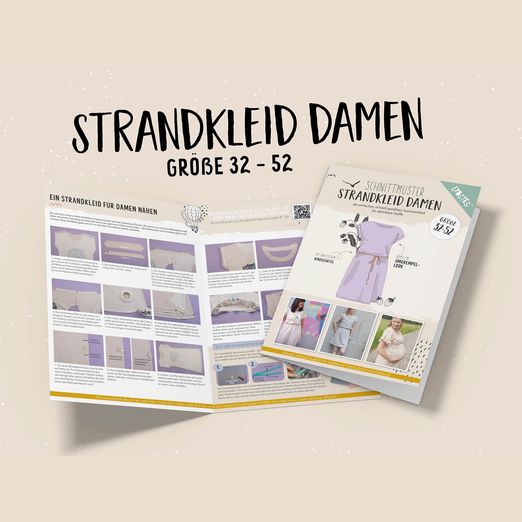 Strandkleid Damen - Papier-Schnittmuster