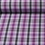 Tissu pantalon - Bengaline Carreaux écossais Violet