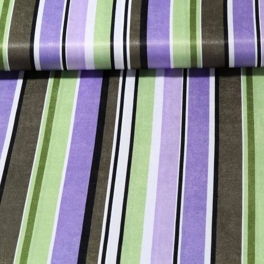 Satin - Streifen Violet Vert