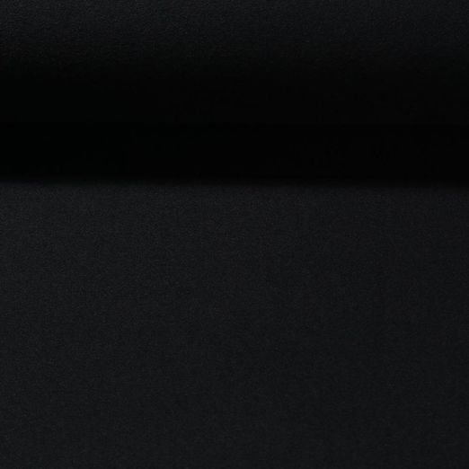 Tissu manteau laine Wool Touch - Noir