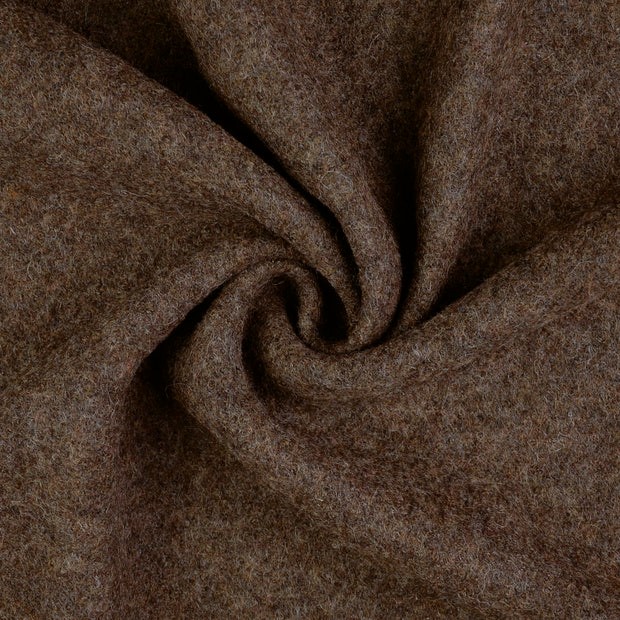 Laine bouillie Polaire Laine vierge - Marron Sans mulesing-1 Laine bouillie Polaire Laine vierge - Marron Sans mulesing-1