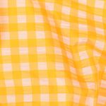 Seersucker - Large Neon Orange Check