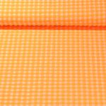 Seersucker - Vichy Petits carreaux Orange fluo 