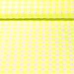 Seersucker - Vichy Gros carreaux Jaune fluo 
