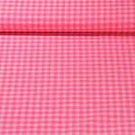 Seersucker - Vichy Petits carreaux Rose fluo 