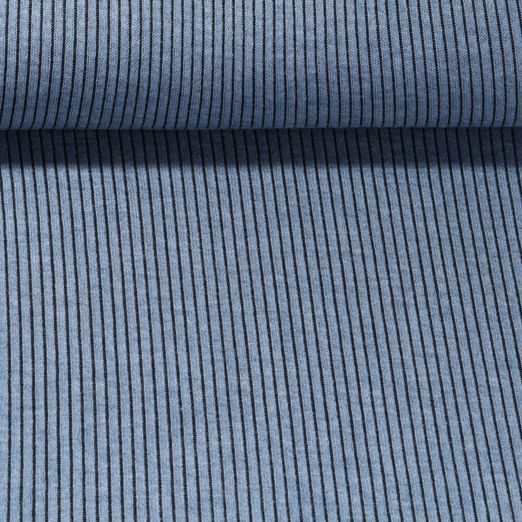 Jersey tricoté - Côtelé Bleu jeans
