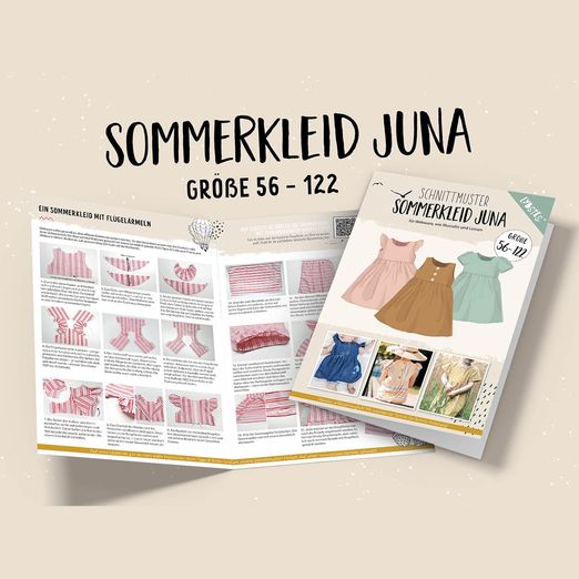 Sommerkleid Juna für Webware - Papier-Schnittmuster