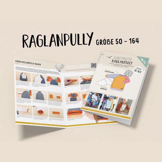 Raglanpully - Papier-Schnittmuster
