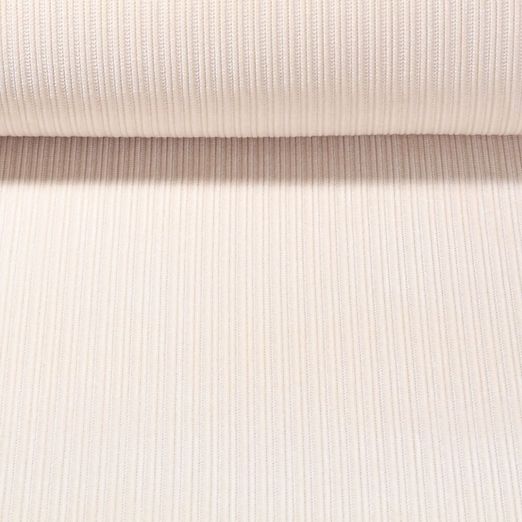 Stricksweat - Chenille Gerippt Ecru