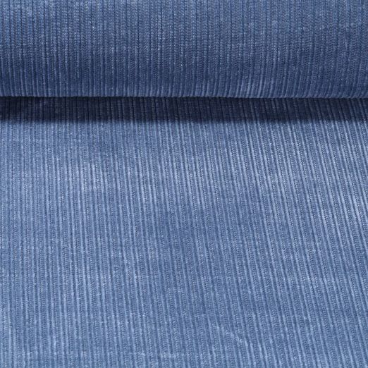 Stricksweat - Chenille Gerippt Hellblau