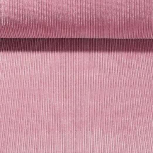 Sweat tricoté - Maille chenille Côtelé Rose