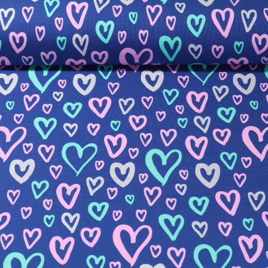 Jersey - Coeurs Paillettes Cobalt