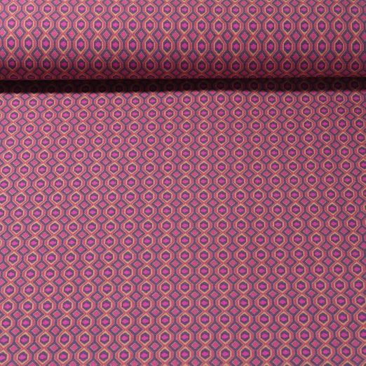 Hosenstoff - Bengaline Rauten Pink